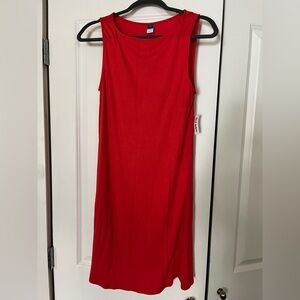 Old Navy Orange Sleeveless Jersey Dress